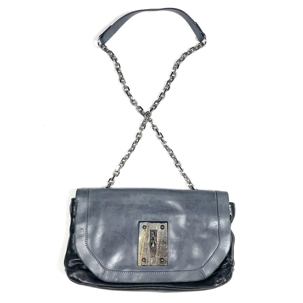 Gryson Two Toned Leather Bag Purse Crossbody Black